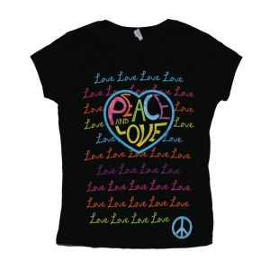 Peace and Love Women's T-Shirt